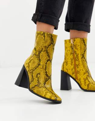 wren block heeled boot