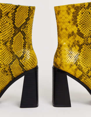 square toe block heel boots