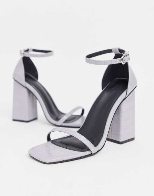 Co Wren square toe block heeled sandal