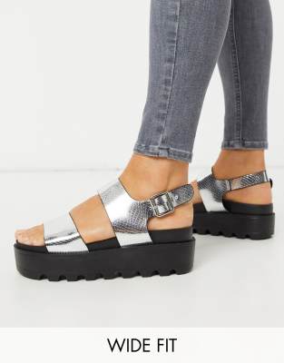 wide fit chunky sandals