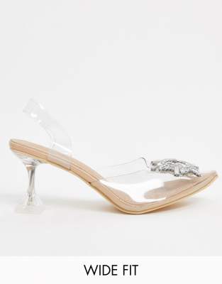 clear wide fit shoes