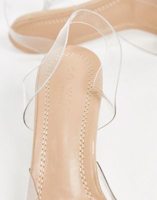 wide fit clear shoes