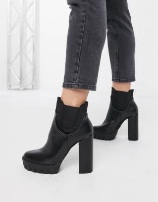 wide fit platform boots