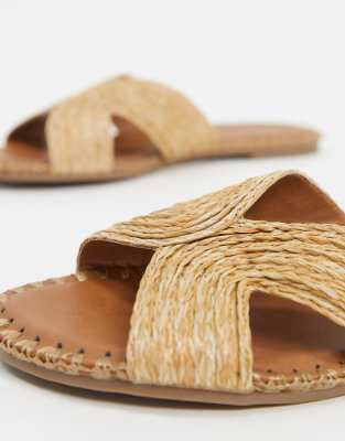 wide slip on sandals