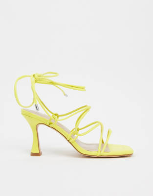 wide fit yellow sandals