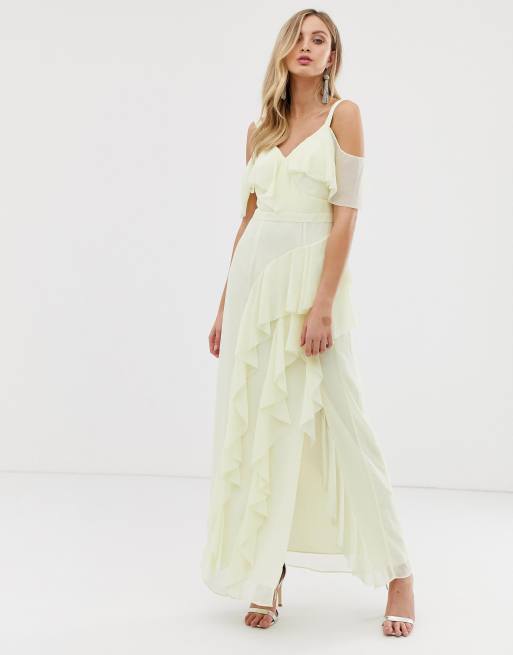 Coast illy ruffle store maxi dress