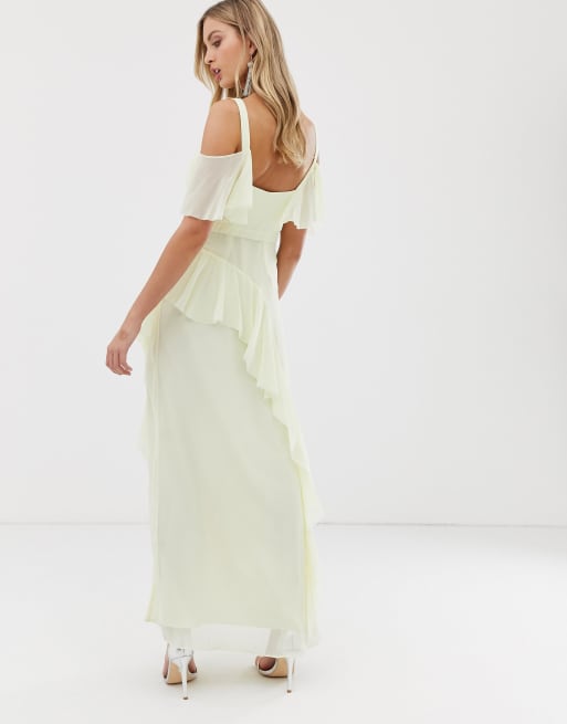 Coast illy ruffle maxi hot sale dress