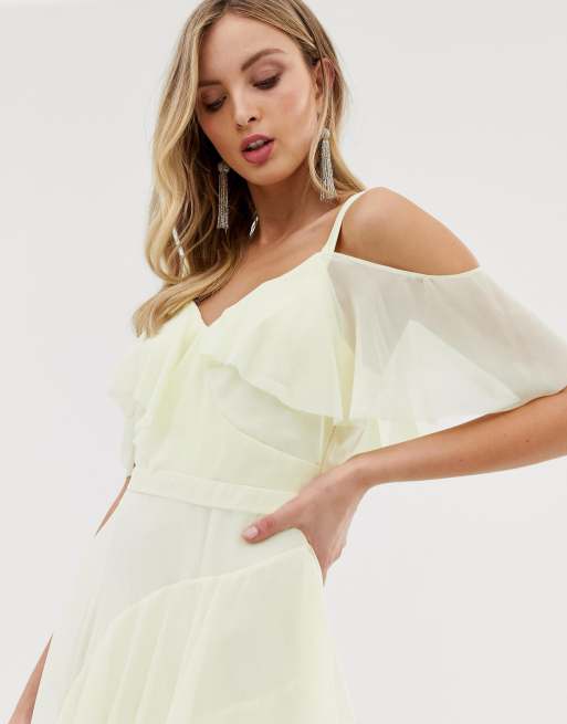 Coast illy outlet ruffle maxi dress