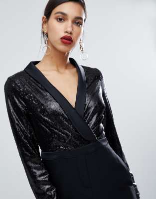 minelli sequin top jumpsuit
