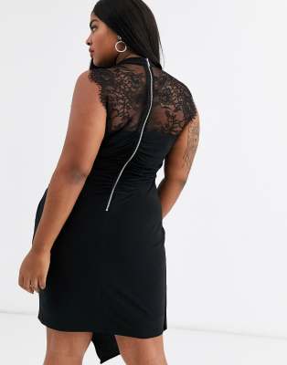 coast evan lace jersey dress