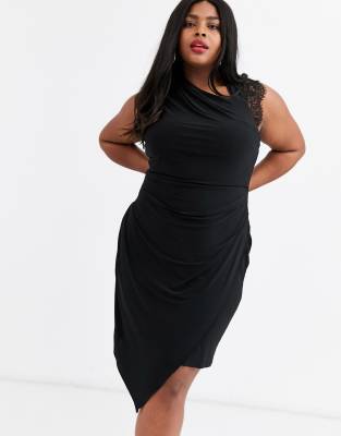 coast evan lace jersey dress