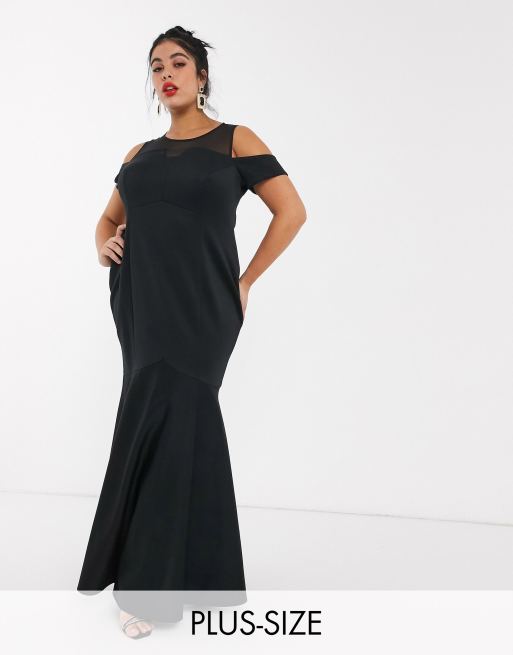 Coast black 2024 long dress