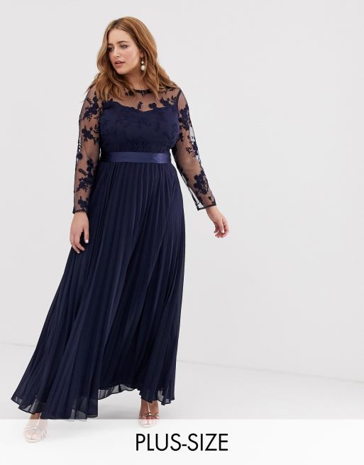 Coast Plus Odetta embroidered bridesmaid maxi dress