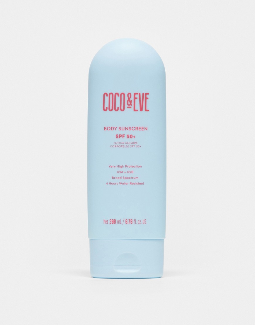 Coco & Eve Body Sunscreen SPF50+ 200ml-No colour
