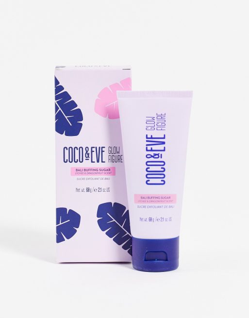Coco & Eve – Glow Figure Bali Buffing Sugar – Cukrowy peeling do ciała o pojemności 60 ml