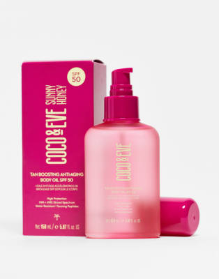 Coco & Eve Coco & Eve Tan Boosting Anti-aging Body Oil SPF50 150ml-No colour