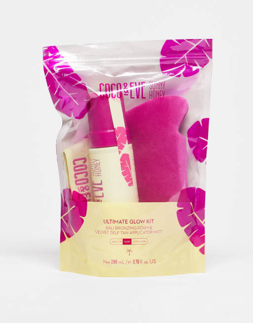 Coco & Eve – Ultimate Glow Kit – Zestaw do samoopalania – Dark – W zestawie taniej o 17%