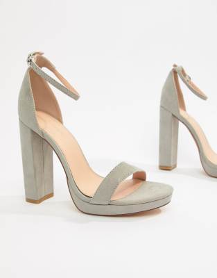 wide fit platform heels