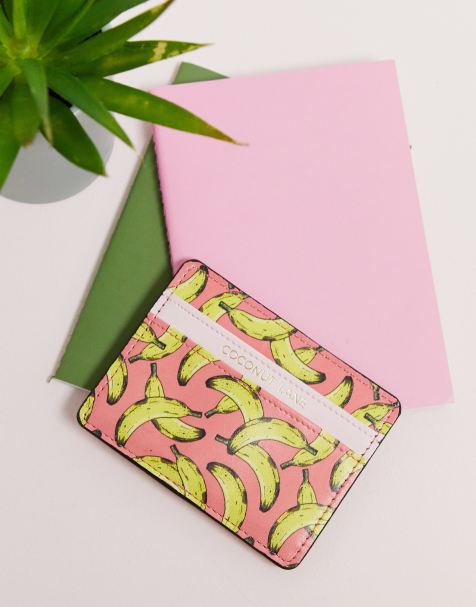 Coconut Lane banana print card holder