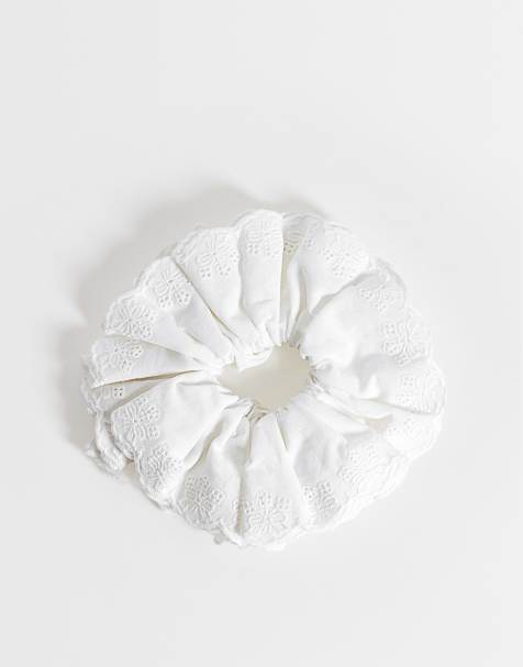 Coletero abullonado blanco bordado con volantes grandes de ASOS DESIGN - view 1