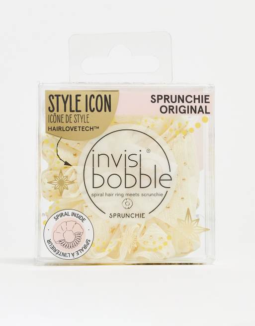 Coletero abullonado dorado Time to Shine de invisibobble