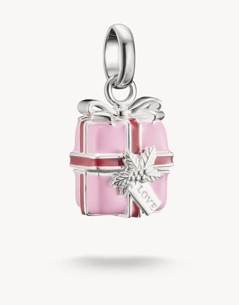Colgante plateado y rosa de regalo de Thomas Sabo - view 1