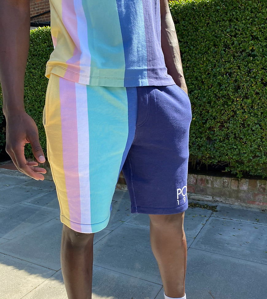 Collaborazione esclusiva Polo Ralph Lauren x ASOS - Pantaloncini a righe blu navy con logo