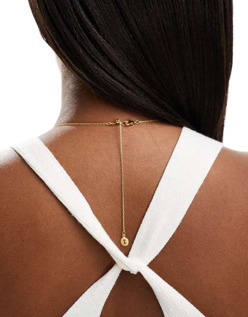 Collar chapado en oro con colgante en forma de trébol de cristales de la colección Z de Accessorize, 3 de 4