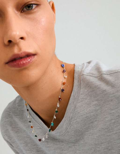 Collar chapado en plata Between de Pilgrim, 3 de 4