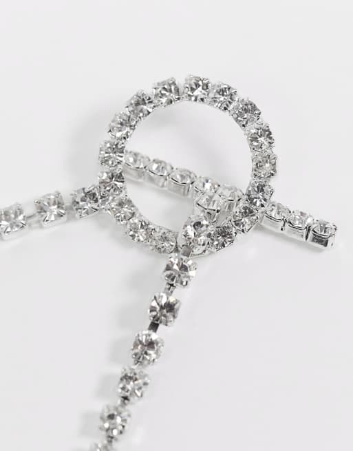 Collar con barra en T con de Swarovski de Krystal London |