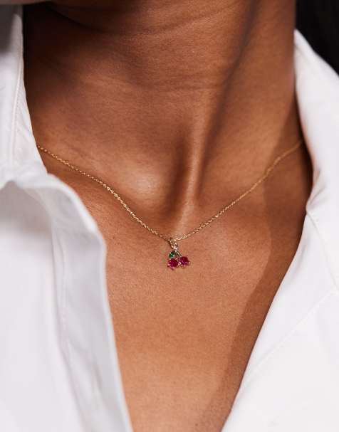Collar con charm de cereza chapado en oro Cerisee de ALDO - view 1