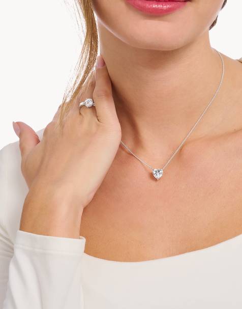 Collar con colgante de corazón de plata de ley 925 de Thomas Sabo - view 1