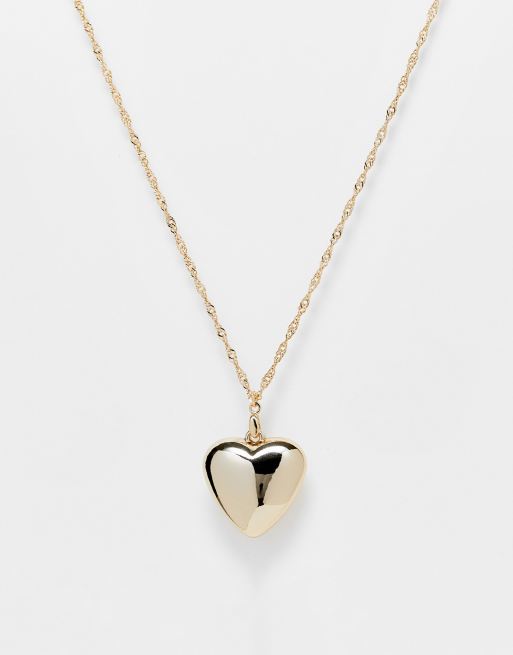 Collar con colgante de corazón de River Island 