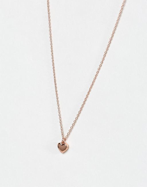Collar con colgante de corazón muy pequeño en dorado rosa Hara de Ted Baker, 2 de 4