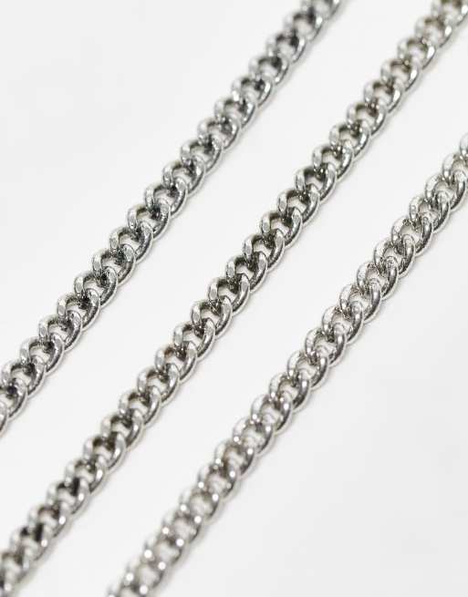 Collar con colgante de disco en plateado antiguo de Classics 77, 2 de 4