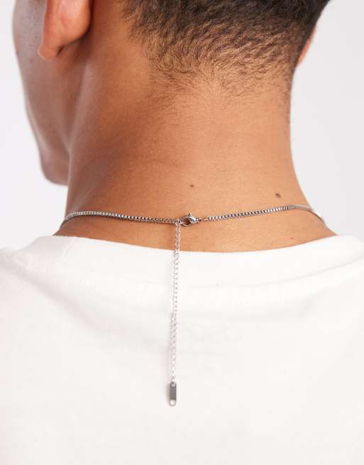 Collar con colgante de placa identificativa y estrella grabada de acero inoxidable de Lost Souls , 3 de 3