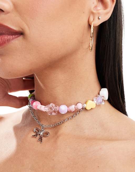 Collar con diseño de charms de la amistad de Reclaimed Vintage