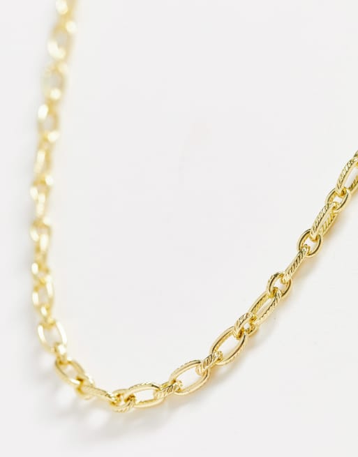 Collar de cadena chapada en oro de 18 K de Pieces, 4 de 4