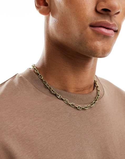 Collar de cadena dorado envejecido con detalle de eslabones de Classics 77 - view 1