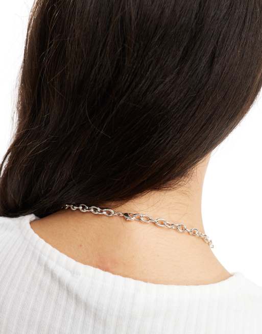 Collar de cadena retorcida de plata de ley de Accessorize, 3 de 4