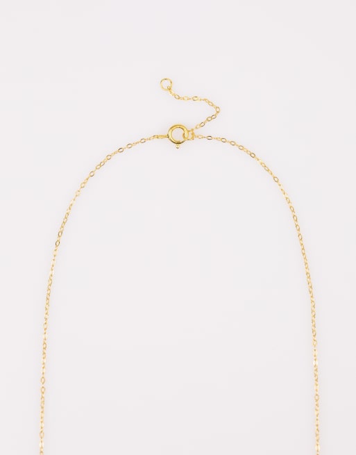 Collar dorado con colgante de dos corazones con circonitas de plata de ley chapado en oro de Lovisa , 3 de 3