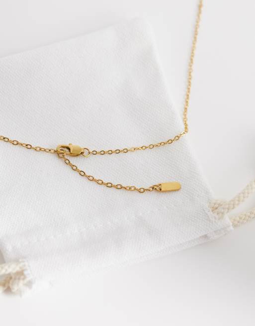 Collar dorado con colgante de estrella de acero inoxidable resistente al agua de ASOS DESIGN, 4 de 4