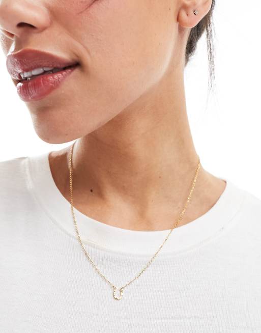 Collar dorado con colgante de herradura de acero inoxidable de Lost Souls 