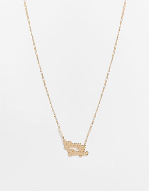 Collar dorado con colgante 