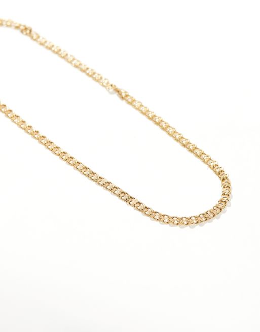 Collar dorado de cadena de 6 mm con eslabones dobles de acero inoxidable de Icon Brand, 2 de 4