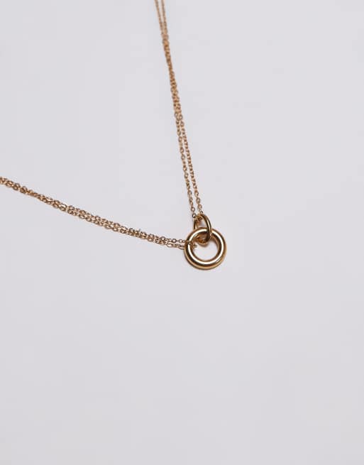 Collar dorado de cadena de serpiente de acero inoxidable Seti de Topshop, 3 de 4