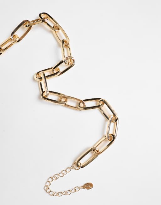 Collar dorado de cadena sencilla de tamaño medio de Accessorize, 2 de 4
