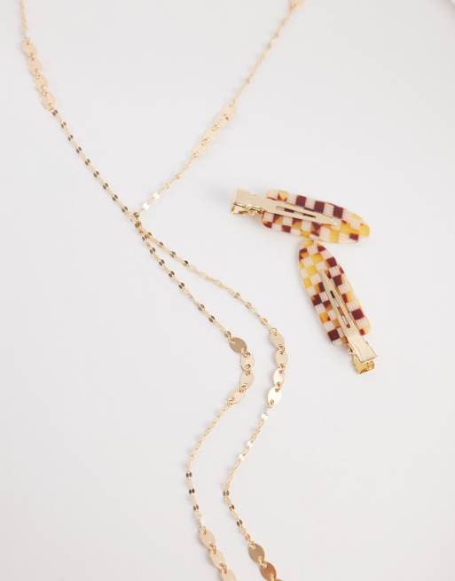 Collar dorado estilo lariat Elodye de ALDO, 2 de 4