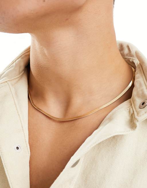Collar dorado liso de SVNX