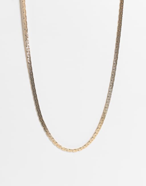 Collar dorado unisex estilo cadena antigua Ultimate de Reclaimed Vintage Inspired